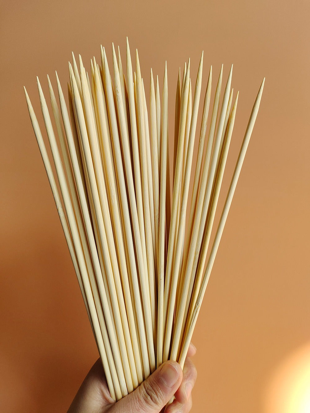 Pack Of 50 Wooden Skewers Sticks BBQ.