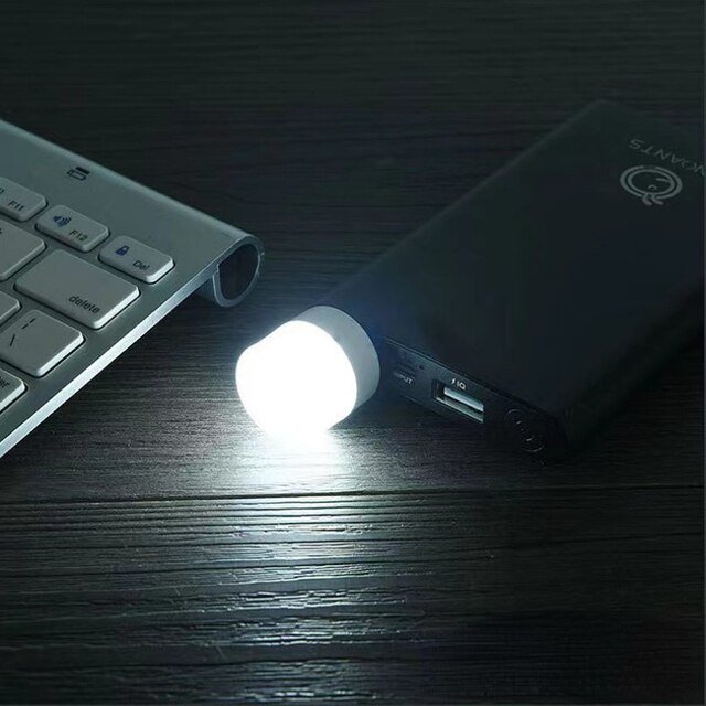 Pack Of 2 - Pocket Mini LED Night Light USB Plug Lamp.